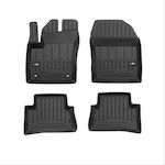 Frogum Set of Front and Rear Mats 4pcs from Rubber for Toyota C-HR 2016+ Black