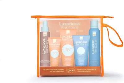 Intermed Luxurious Suncare Set with Sunscreen Face Cream, Sunscreen Body Lotion & Sunscreen Spray