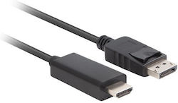 Lanberg CA-DPHD-11CC-0050-BK DisplayPort De Sex Masculin HDMI De Sex Masculin 5m