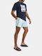 Oslo 5'' Men's Swimwear Shorts Turquoise with Patterns