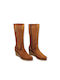 Desiree Shoes Anatomic Leather Women's Boots with Zipper Marvi5 Tabac Brown