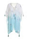 Ble Resort Collection Damen Kaftan Strand Weiß