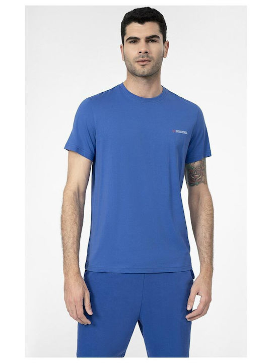 4F Men's Short Sleeve T-shirt Blue