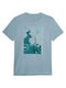 4F Men's Short Sleeve T-shirt Light Blue