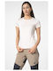 4F Damen Sport T-Shirt Weiß