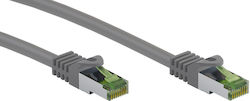 Goobay S/FTP Cat.8.1 Cablu de rețea Ethernet 1m Gri 1buc