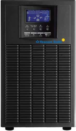 Tescom Neoline ST Solar XL 5KL UPS On-Line 5000VA 5000W με 4 Schuko Πρίζες