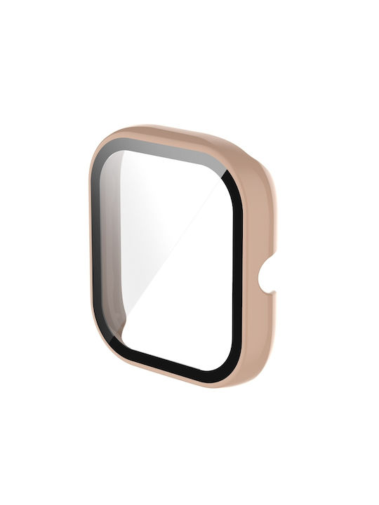 Πλαστική Θήκη με Τζαμάκι σε Ροζ χρώμα για το Amazfit GTS 2 Mini