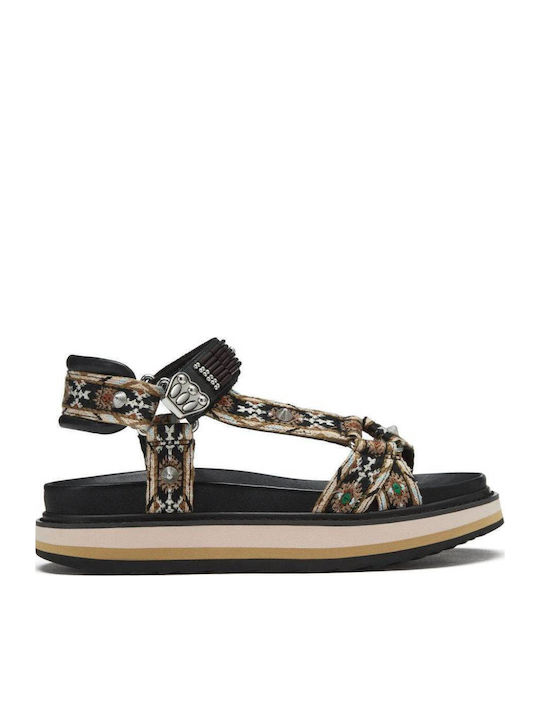 Ash Combo A Leather Women's Flat Sandals Sporty...