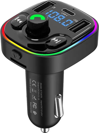 Earldom FM Transmitter Autovehicul M79 cu Bluetooth