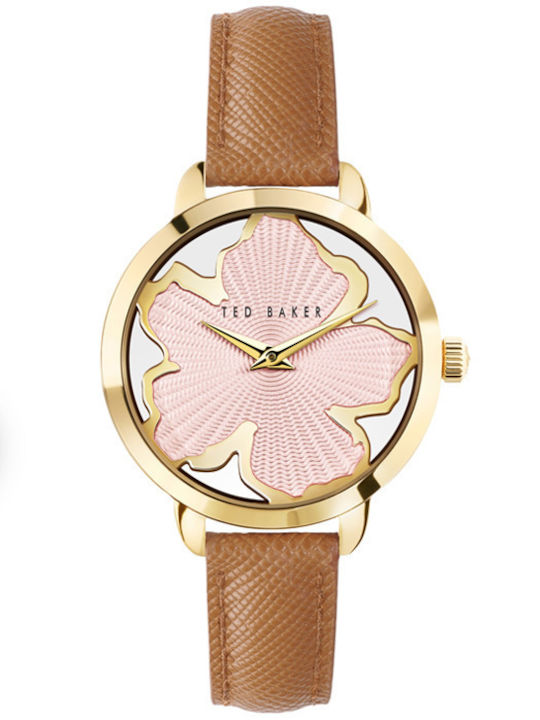 Ted Baker Lilabel Women's Watch with Brown Leat...