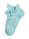 ME-WE Women's Solid Color Socks Turquoise 2Pack