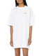Mapleton Лятна Mini T-shirt Рокля Бяла