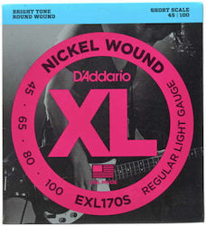 Daddario EXL170S Set of Bass Strings Nickel Plated Steel 45 - 100 Daddario EXL170S Set of Bass Strings Nickel Plated Steel 45 - 100