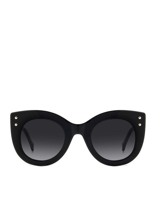 Carolina Herrera Woman Sunglasses with Black Horn-Rimmed Frame and Grey Gradient Lens HER 0127/S WR7/9O