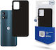 3MK Matt Back Cover Silicon 1.2mm Negru (Moto E13)