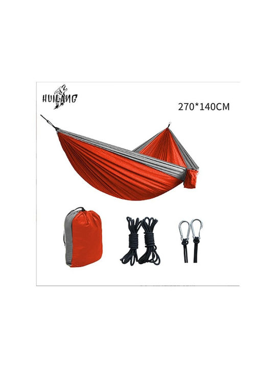 Colorlife Parachute Single Hammock Orange 270x140cm