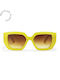 Chpo Hong Kong Sunglasses with Lemon Plastic Frame and Brown Gradient Lens 16133OB