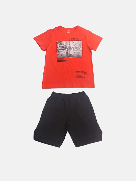 Joyce Kids Set with Shorts Summer 2pcs Orange