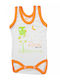 Nina Club Baby Bodysuit Underwear Set Sleeveless Orange