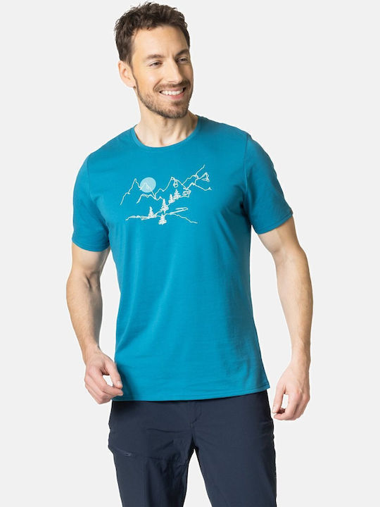 Odlo Nikko Landscape Αθλητικό T-shirt Μπλε