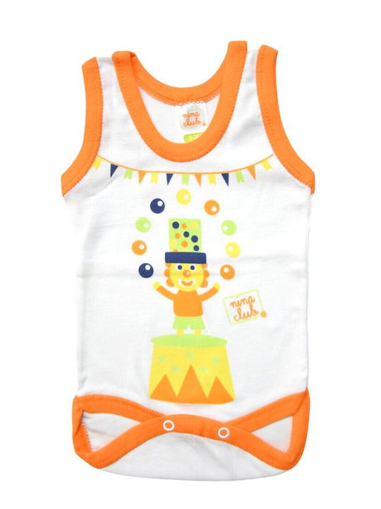 Nina Club Baby Bodysuit Set Sleeveless Orange