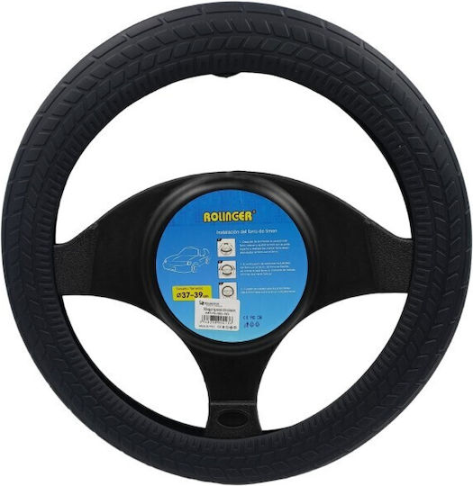 Husă Volan Auto Silicon Negru