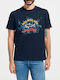 Paul & Shark Men's Short Sleeve T-shirt Navy Blue