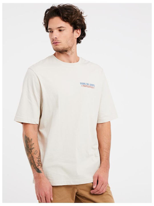Protest T-shirt Μπεζ