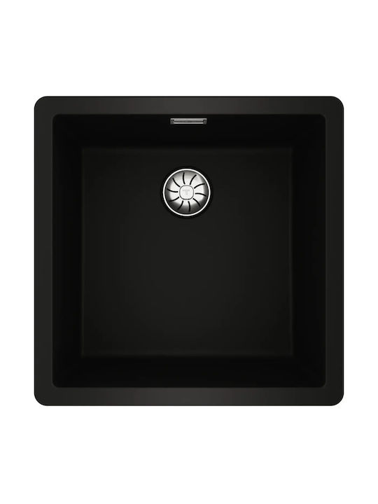 Teka Radea R10 40.40 M-TG 115230048 Drop-In Spüle aus Verbundgranulat B45.6xT45.6cm Carbon Black