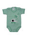 Papillon Kids Baby Bodysuit Underwear Set Short-Sleeved Green