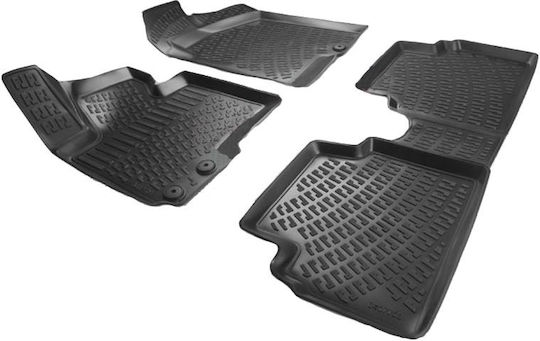 Wöller Set Covorașe Față și Spate Tip Tavă 4buc din TPE pentru Kia Sportage Hyundai iX35 2010-2015 Negre