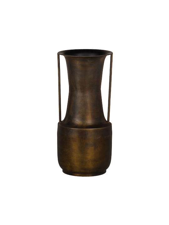 BigBuy Metallic Vase 20x20x44cm