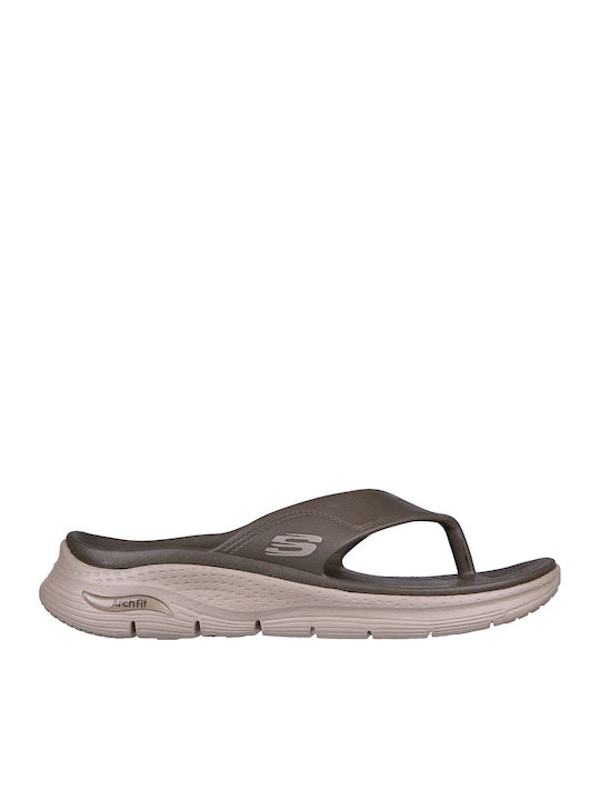 Skechers Flip Flops Brown