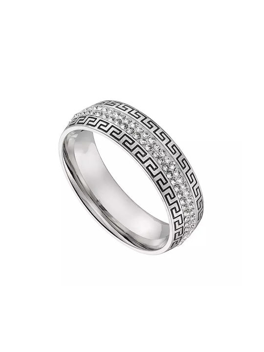 Oxzen Women's Steel Eternity Ring