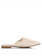 Envie Shoes Mules mit Wohnung Absatz in Beige Farbe