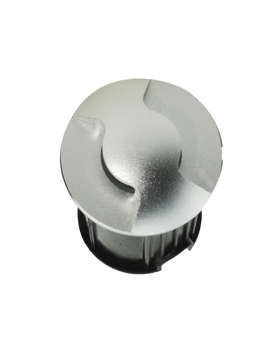 Elmark Spot Floor Lamp LED 3W with Natural White Light IP65 Silver