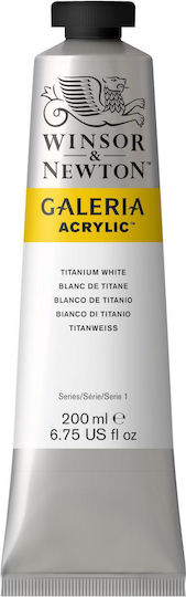 Winsor & Newton Galeria Acrylic Paint Set Titatnium White 200ml 1pcs