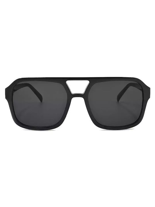 Awear Anton Sunglasses with Black Plastic Frame and Black Lens