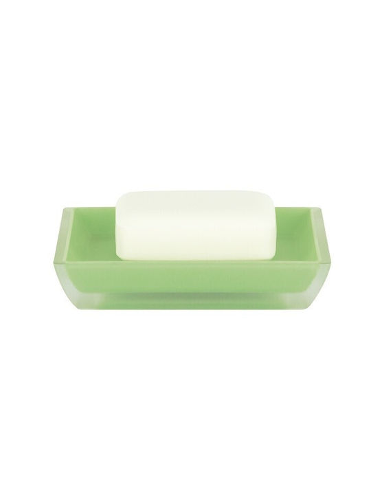 Soap dish Plastic Freddo Light Green 12,5x8,6x2 - Spirella