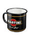 Nostalgic Art Martini Served Here Κούπα Εμαγιέ Μαύρη 360ml