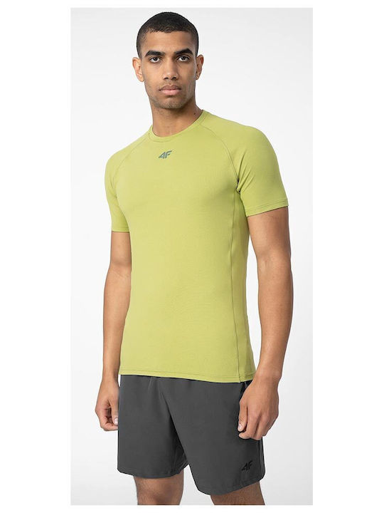 4F Men's Athletic T-shirt Short Sleeve Green