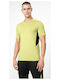 4F Men's Athletic T-shirt Short Sleeve Yellow