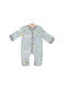 Babybol Baby Bodysuit Set Long-Sleeved Light Blue