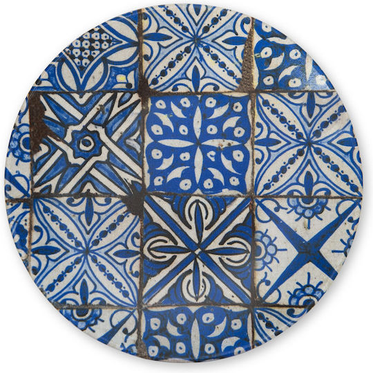 General Trade Teller Untiefe aus Porzellan Blau mit Durchmesser 20cm