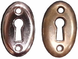 Furniture Lock Handle Oval 23x37mm Silver