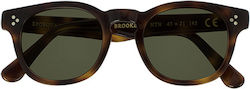 Epos Brooklyn Sunglasses Brown with Acetate Frame & Green Lens