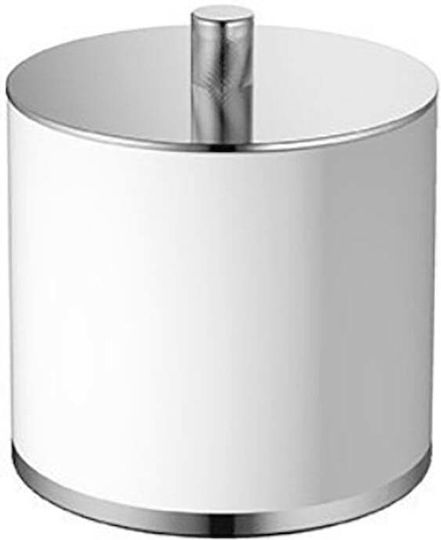 Sparke Resin Cotton/Swabs Case Countertop White