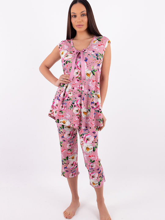 Claire Katrania Summer Women's Pyjama Set Pink