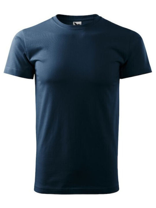 Adler Ανδρικό Διαφημιστικό T-shirt Κοντομάνικο σε Navy Μπλε Χρώμα